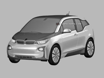 Патентные изображения серийной версии электрокара BMW i3. Изображения BMW и с сайта carscoops.com