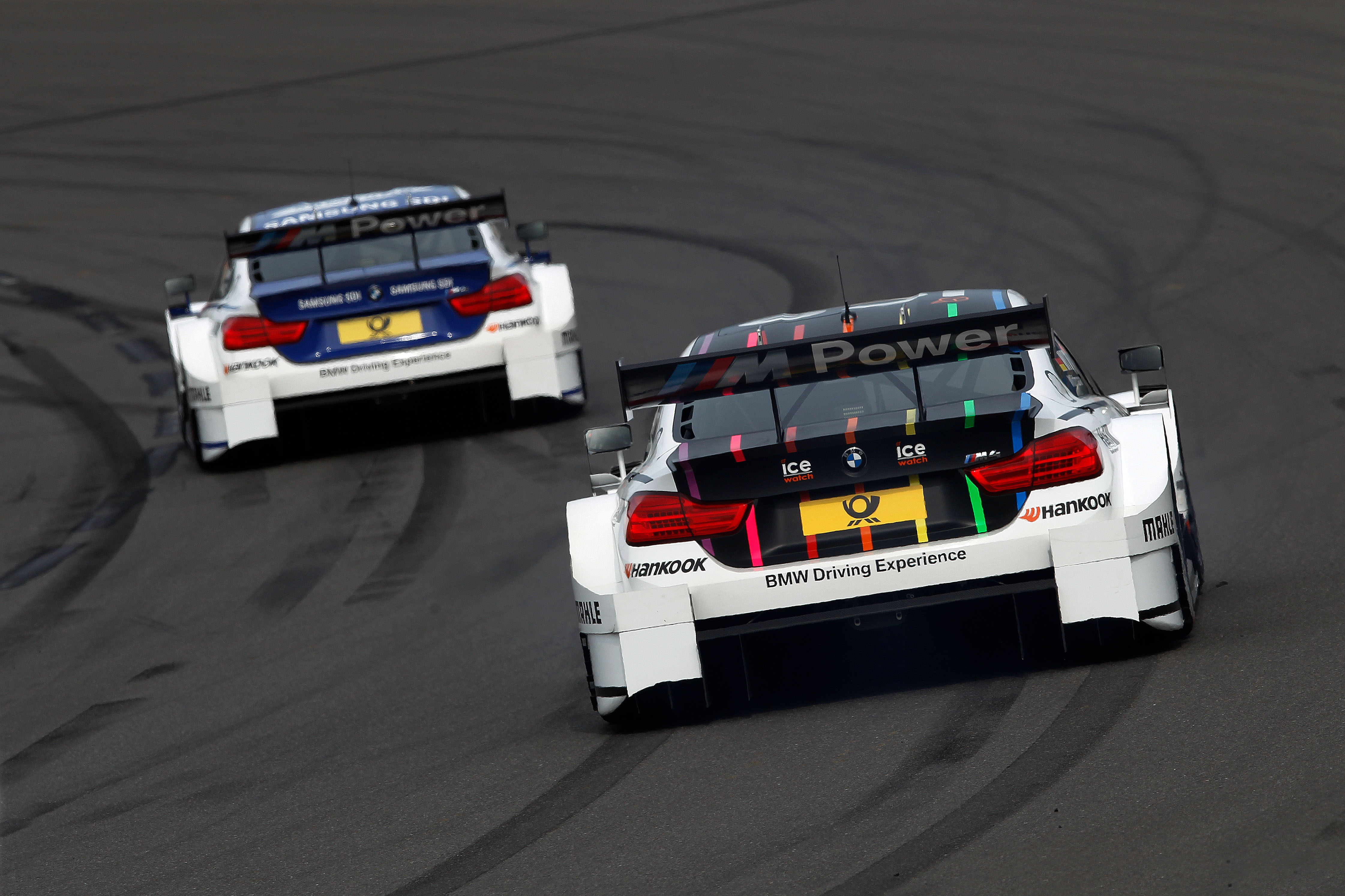 Lausitzring (DE) 31th May 2015. BMW Motorsport, Maxime Martin (BE) SAMSUNG BMW M4 DTM and Marco Wittmann (DE) Ice-Watch BMW M4 DTM. This image is copyright free for editorial use © BMW AG (05/2015).